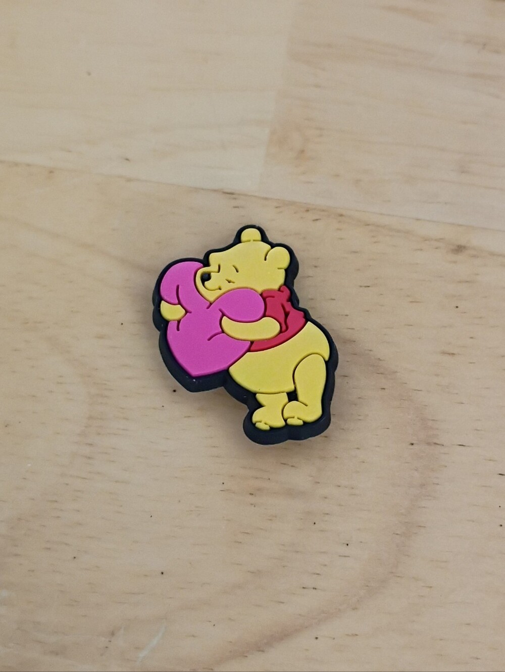 10 for $10 Jibbitz Croc Charms - Winnie The Pooh Hugging Pink Heart - New